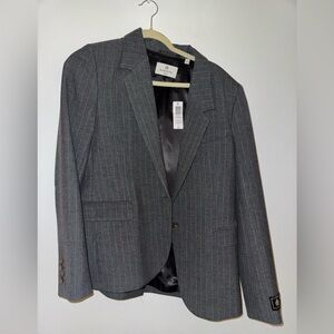 Babaton Charcoal Pinstripe Blazer